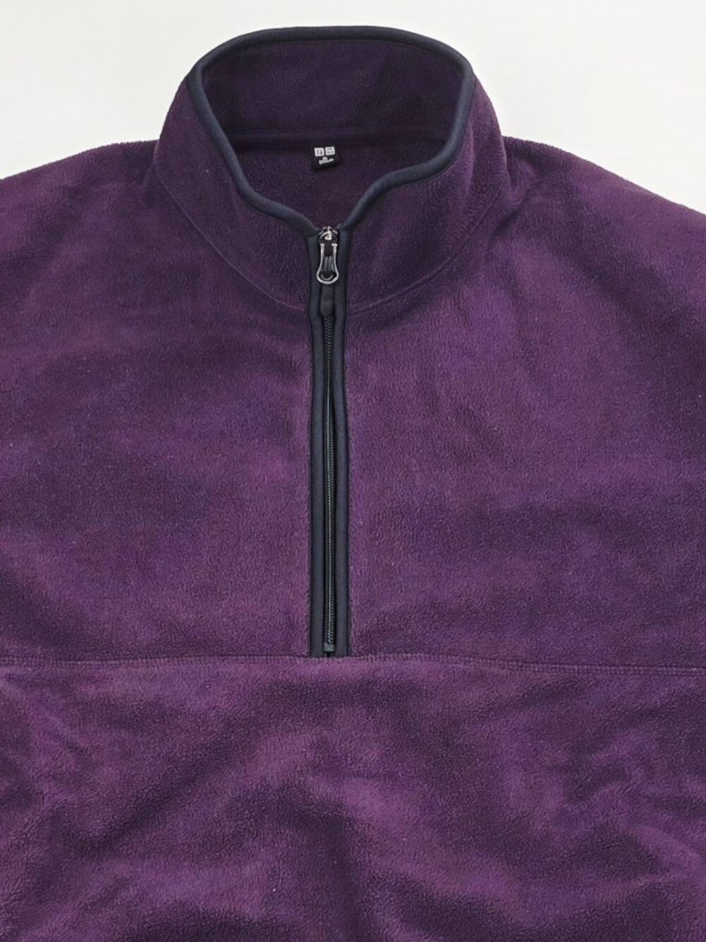 Uniqlo Plum 1/4 Zip Long Sleeve Mens Size XL Long Sleeve Pockets Fleece Sweater - Picture 7 of 10